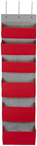 Over-the- Over-the-Door Organizer, Red