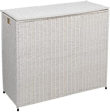 3 Compartment Laundry Sorter, Wicker Laundry Sorter