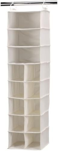 3 Shelf 10 Pocket Canvas Hanging Shoe Organizer Collapsible Closet St…