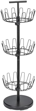 3-Tier Shoe Storage Tree, Matte Black