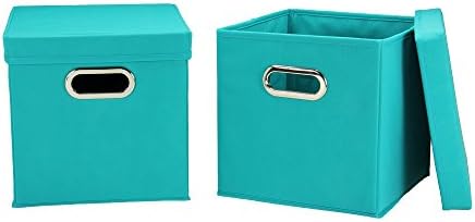 Decorative Storage Cube Set with Removable Lids