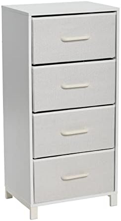 4-Drawer Storage Organizer Unit, White