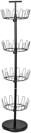 4-Tier Shoe Storage Tree, Matte Black