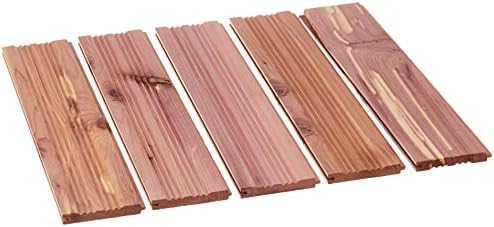 5‑Piece Cedar Fresh Cedar Drawer Liners, Smooth and Milled Siding