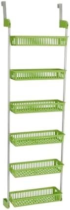6-Tier Basket Over-The-Door Organizer, Lime