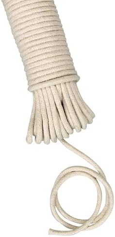 All-Purpose Cotton Clothesline Rope, 100, Off White