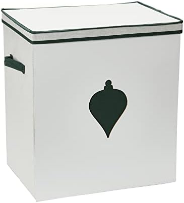 Artisan Green Windowpane Ornament Chest, 48 Pocket