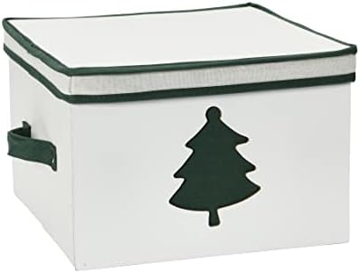Artisan Holiday Tree Storage Box in Cream Polyester