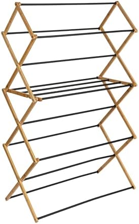 Bamboo Folding Clothes Drying Rack