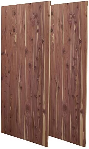 Cedar Fresh Cedar Panels for Closet 2 Pack, Bracket-Free with a Varie…