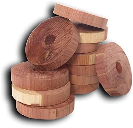 Cedar Fresh Cedar Rings, Pack of 6, Solid Eastern Red Cedar, Natural …