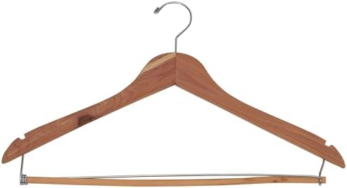 CedarFresh Cedar Coat Hangers, Pack of 4, 100% Eastern Red Cedar, Loc…