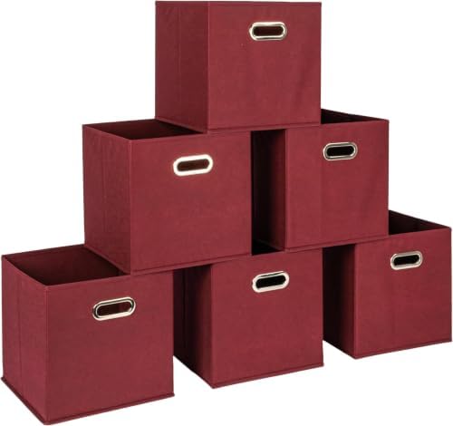 Foldable Fabric Storage Cubes 36-Pack, 11x11x11 Stackable Non-Woven B…