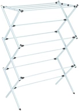 Folding Clothes Drying Rack with Strong Steel Frame and 11 Coated Dow…