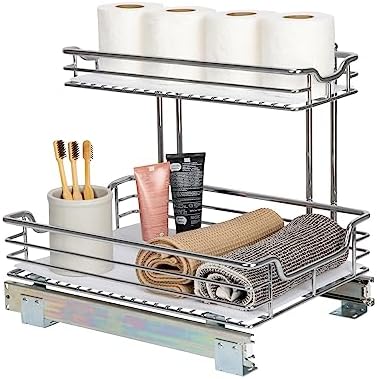 Glidez Chrome-Plated Steel Pull-Out/Slide-Out Storage Organizer with …