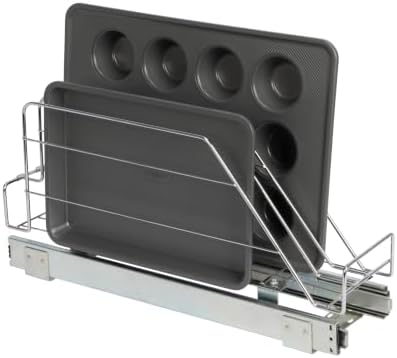 Glidez Multipurpose Chrome-Plated Steel Pull-Out/Slide-Out Storage Or…