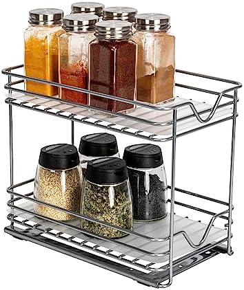 Glidez Paint-Finished Steel Pull-Out/Slide-Out Storage Organizer with…