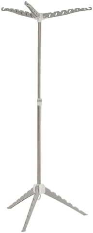 Grey 5006-1 Simple Indoor Tripod Clothes Drying Rack with Carrying Ha…