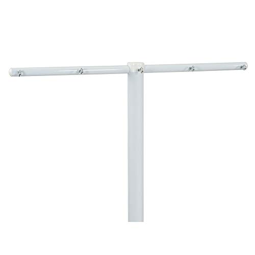 Mega Outdoor Clothesline T‑Post, Galvanized Steel Single Post with Cr…