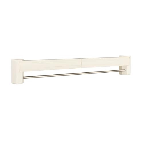Metal and Plastic Wall Mount Telescoping Drying Rack, Compact Laundry…