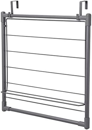 Metal Expandable Over the Door Drying Rack, Gray