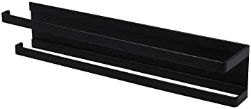 Metal Magnetic Paper Towel Holder, Black