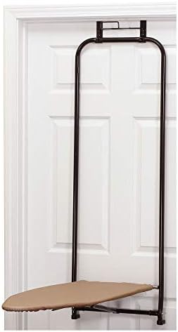Over‑The‑Door Steel Top Ironing Board with Scorch‑Resistant Cotton Co…
