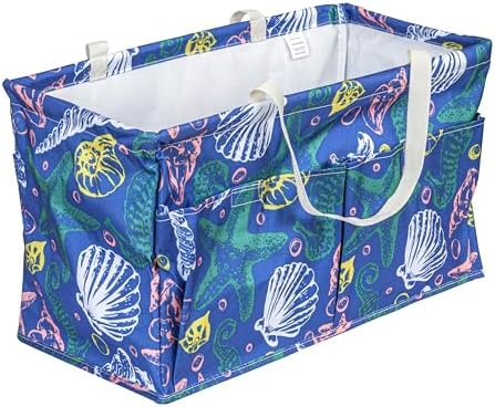 Sea Shell Krush Container All-Purpose Utility Tote with Pockets