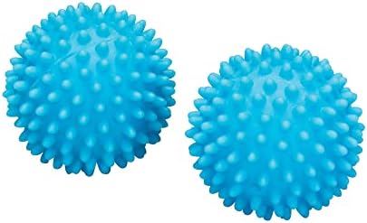Soft Dryer Balls, 2.5" Diameter, Blue, Set of 2