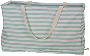 Teal Striped Krush Container All-Purpose Utility Tote