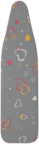 Ultra Ironing Board Cover and Pad, Hearts Print with Sparkle Finish, …