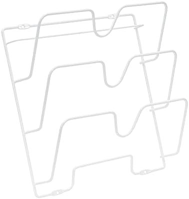 White Steel Door Mount Lid Rack