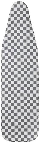 Wide Cotton Ironing Board Replacement Cover, White and Grey
